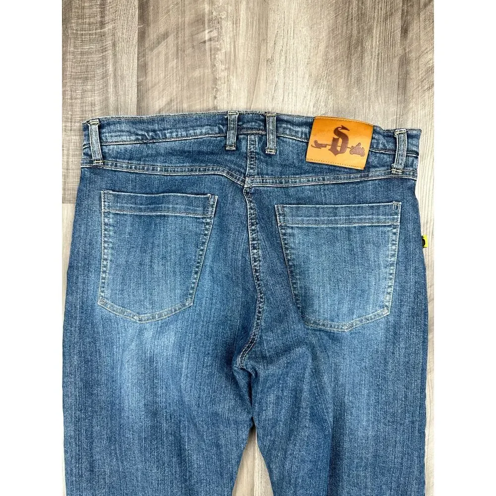 Sartso Killer Kevlar Motorcycle Jeans Blue — Size 36